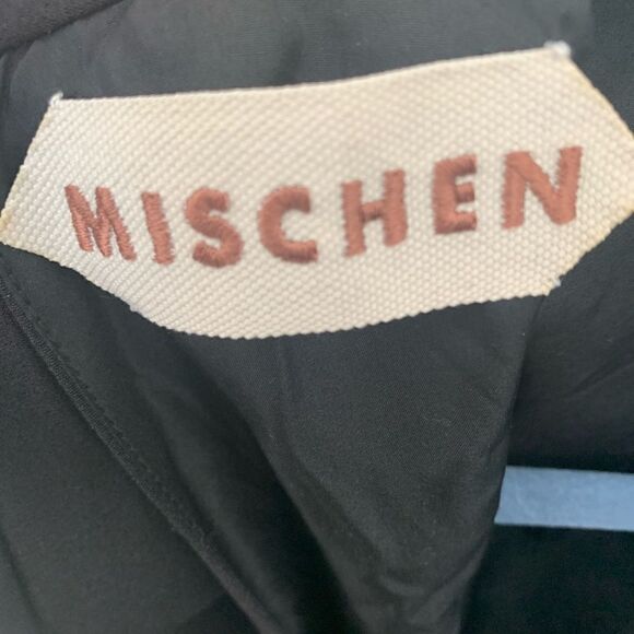 Mischen black long sleeved silk dress size 4 - Picture 3 of 8